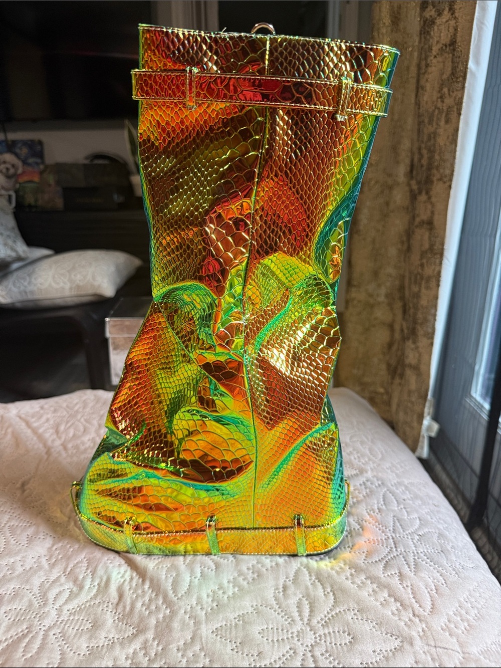 Cape Robbin Iridescent Gold Green Decorative Boot Accent